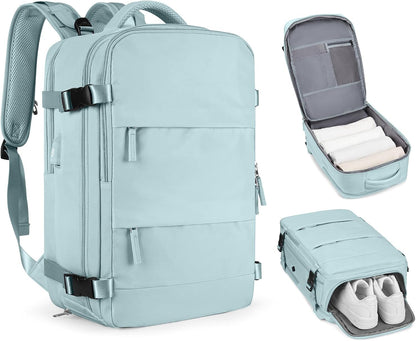 Travel Backpack Carry On Backpack Personal Item Travel Bag Mochila De Viaje Carry On Backpack For Airplanes Traveling Backpack For Women Gym Backpacks College Backpacks Sapphire Blue - Colors B