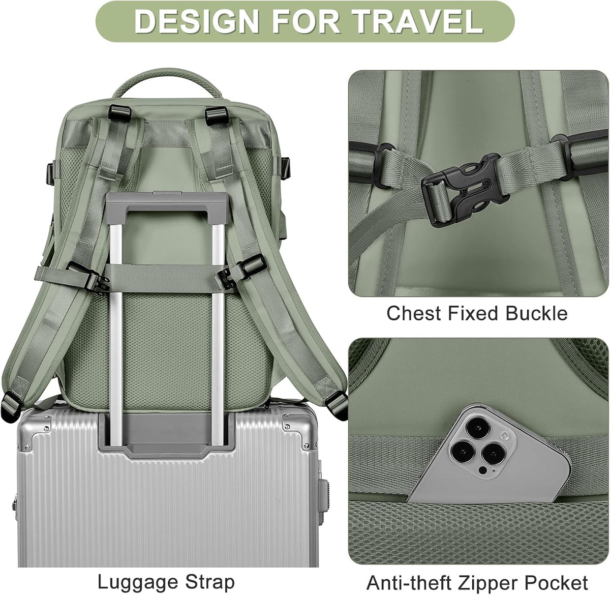 Travel Backpack Carry On Backpack Personal Item Travel Bag Mochila De Viaje Carry On Backpack For Airplanes Traveling Backpack For Women Gym Backpacks College Backpacks Sapphire Blue - Colors B