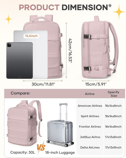 Travel Backpack Carry On Backpack Personal Item Travel Bag Mochila De Viaje Carry On Backpack For Airplanes Traveling Backpack For Women Gym Backpacks College Backpacks Sapphire Blue - Colors B