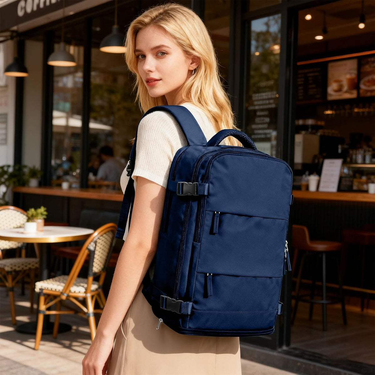 Travel Backpack Carry On Backpack Personal Item Travel Bag Mochila De Viaje Carry On Backpack For Airplanes Traveling Backpack For Women Gym Backpacks College Backpacks Sapphire Blue - Colors B