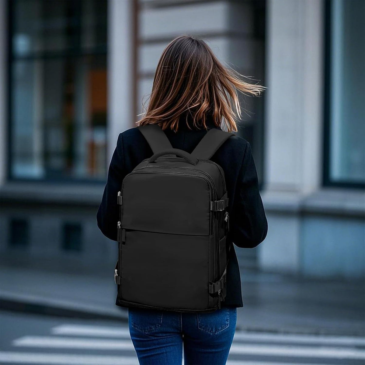 Travel Backpack Carry On Backpack Personal Item Travel Bag Mochila De Viaje Carry On Backpack For Airplanes Traveling Backpack For Women Gym Backpacks College Backpacks Sapphire Blue - Colors B