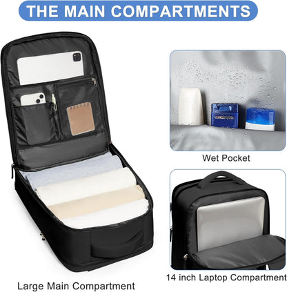 Travel Backpack Carry On Backpack Personal Item Travel Bag Mochila De Viaje Carry On Backpack For Airplanes Traveling Backpack For Women Gym Backpacks College Backpacks Sapphire Blue - Colors B