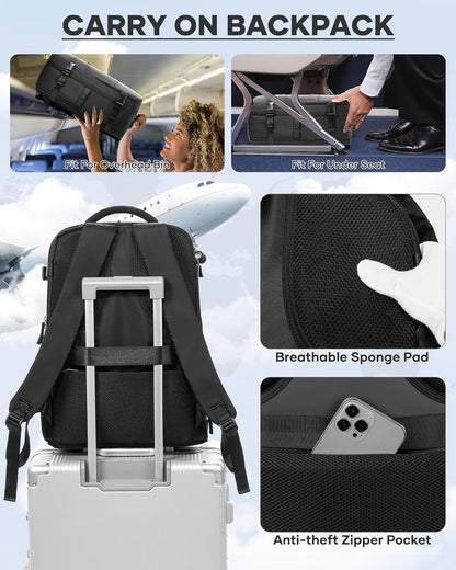 Travel Backpack Carry On Backpack Personal Item Travel Bag Mochila De Viaje Carry On Backpack For Airplanes Traveling Backpack For Women Gym Backpacks College Backpacks Sapphire Blue - Colors B