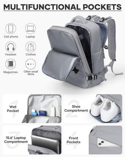 Travel Backpack Carry On Backpack Personal Item Travel Bag Mochila De Viaje Carry On Backpack For Airplanes Traveling Backpack For Women Gym Backpacks College Backpacks Sapphire Blue - Colors B