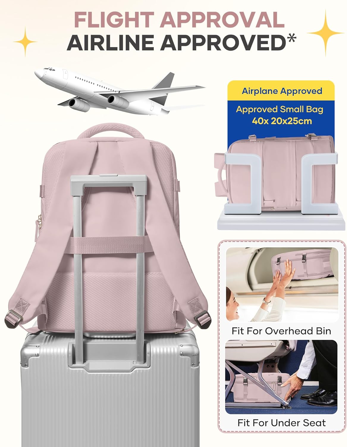 Travel Backpack Carry On Backpack Personal Item Travel Bag Mochila De Viaje Carry On Backpack For Airplanes Traveling Backpack For Women Gym Backpacks College Backpacks Sapphire Blue - Colors B