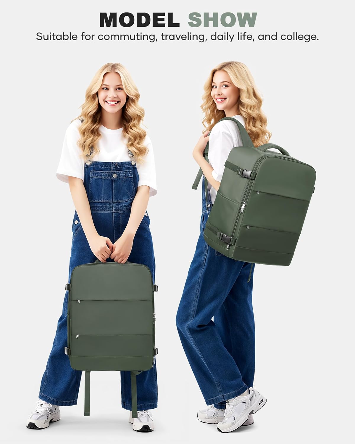 Travel Backpack Carry On Backpack Personal Item Travel Bag Mochila De Viaje Carry On Backpack For Airplanes Traveling Backpack For Women Gym Backpacks College Backpacks Sapphire Blue - Colors B