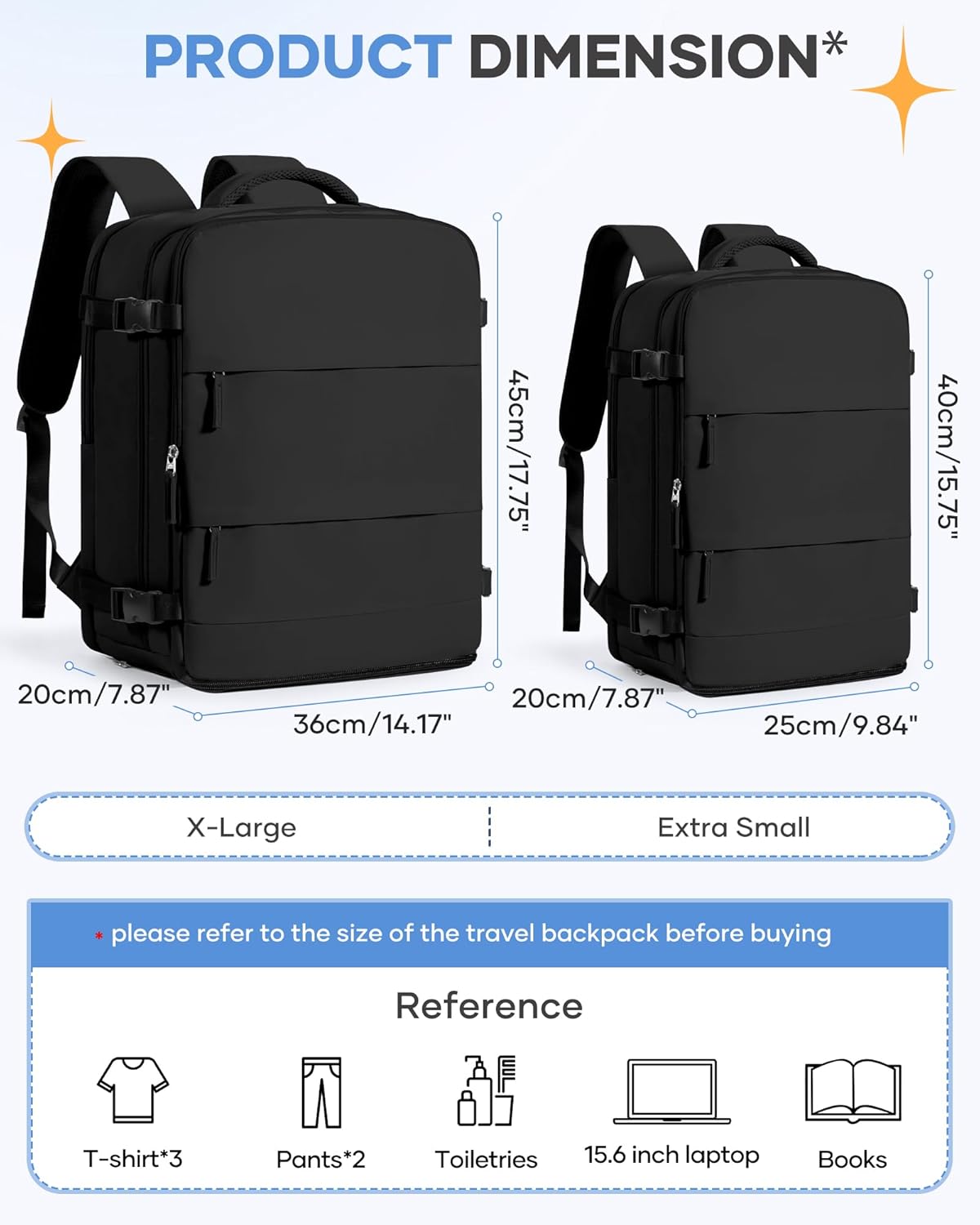 Travel Backpack Carry On Backpack Personal Item Travel Bag Mochila De Viaje Carry On Backpack For Airplanes Traveling Backpack For Women Gym Backpacks College Backpacks Sapphire Blue - Colors B
