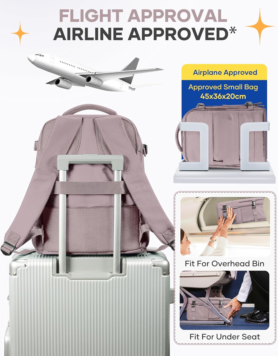 Travel Backpack Carry On Backpack Personal Item Travel Bag Mochila De Viaje Carry On Backpack For Airplanes Traveling Backpack For Women Gym Backpacks College Backpacks Sapphire Blue - Colors B