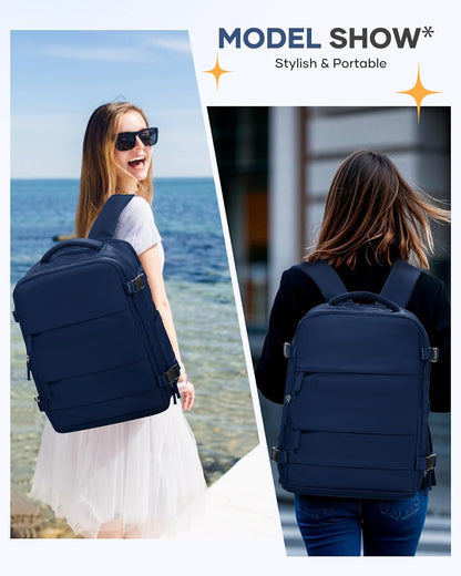 Travel Backpack Carry On Backpack Personal Item Travel Bag Mochila De Viaje Carry On Backpack For Airplanes Traveling Backpack For Women Gym Backpacks College Backpacks Sapphire Blue - Colors B