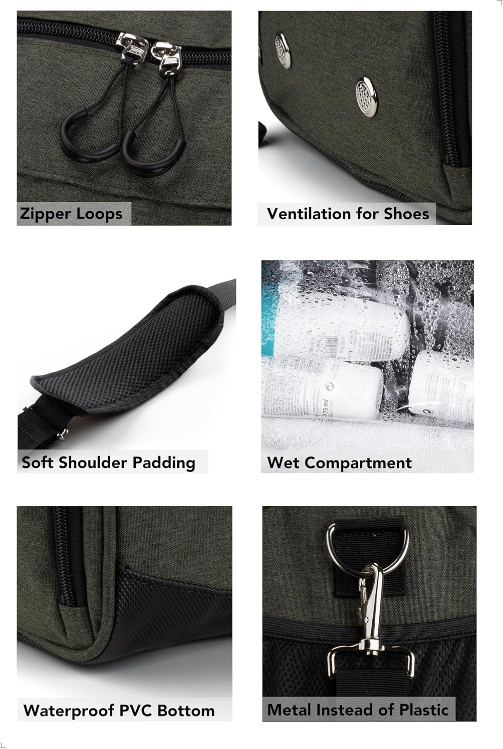 ® Gym Bag for Men & Women with Shoe & Wet Compartment - Duffle Bag for Travel, Sports, Fitness & Workout