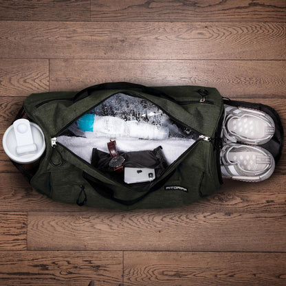 ® Gym Bag for Men & Women with Shoe & Wet Compartment - Duffle Bag for Travel, Sports, Fitness & Workout