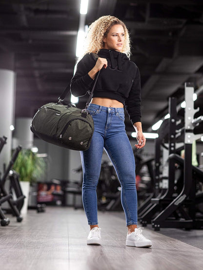 ® Gym Bag for Men & Women with Shoe & Wet Compartment - Duffle Bag for Travel, Sports, Fitness & Workout