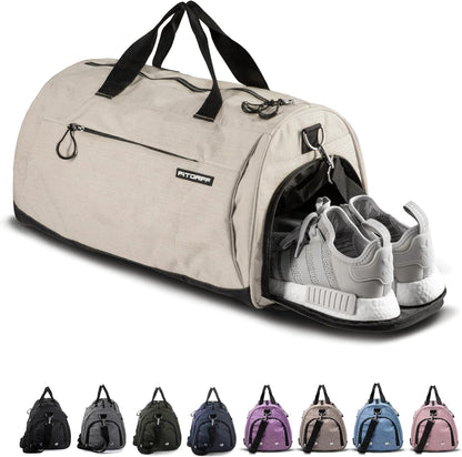 ® Gym Bag for Men & Women with Shoe & Wet Compartment - Duffle Bag for Travel, Sports, Fitness & Workout
