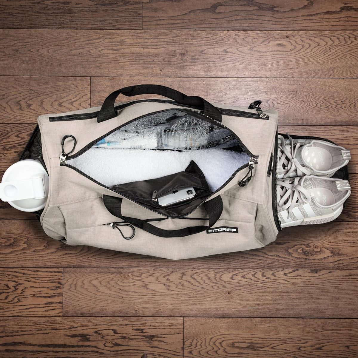 ® Gym Bag for Men & Women with Shoe & Wet Compartment - Duffle Bag for Travel, Sports, Fitness & Workout