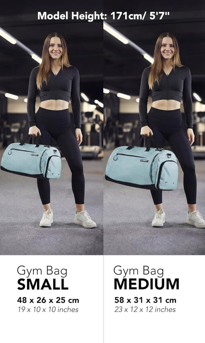 ® Gym Bag for Men & Women with Shoe & Wet Compartment - Duffle Bag for Travel, Sports, Fitness & Workout