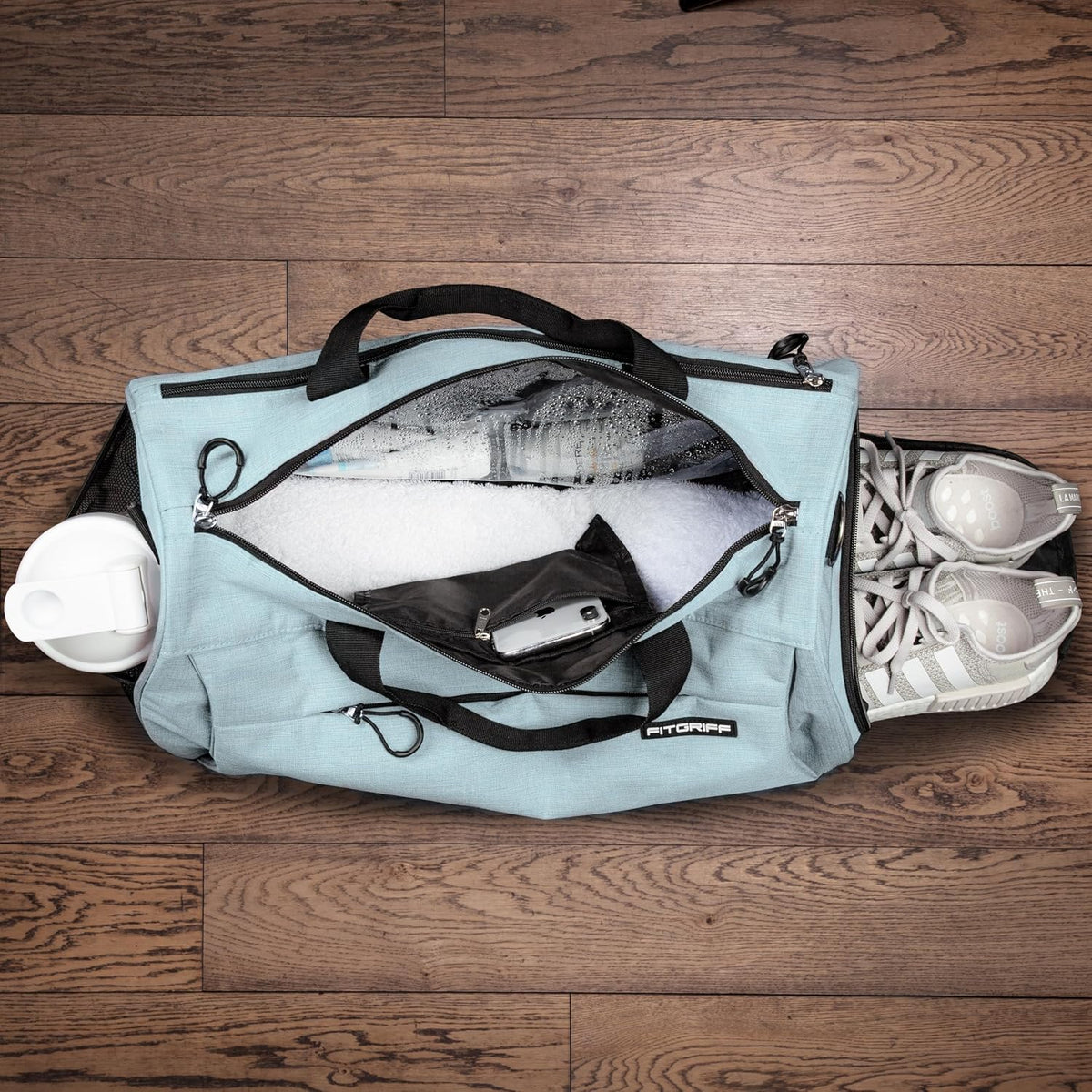 ® Gym Bag for Men & Women with Shoe & Wet Compartment - Duffle Bag for Travel, Sports, Fitness & Workout