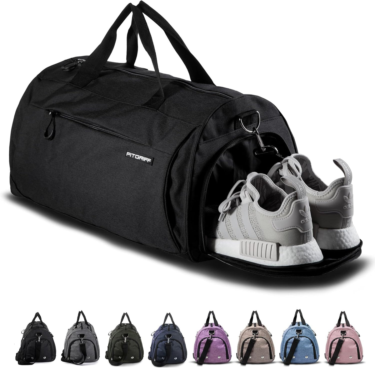 ® Gym Bag for Men & Women with Shoe & Wet Compartment - Duffle Bag for Travel, Sports, Fitness & Workout