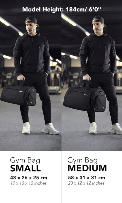 ® Gym Bag for Men & Women with Shoe & Wet Compartment - Duffle Bag for Travel, Sports, Fitness & Workout