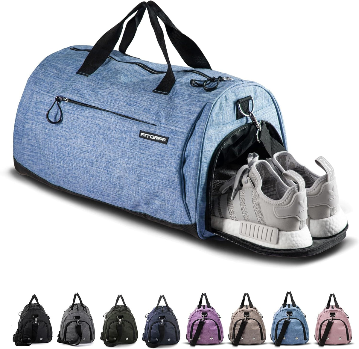 ® Gym Bag for Men & Women with Shoe & Wet Compartment - Duffle Bag for Travel, Sports, Fitness & Workout