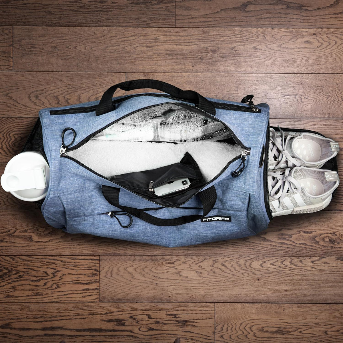 ® Gym Bag for Men & Women with Shoe & Wet Compartment - Duffle Bag for Travel, Sports, Fitness & Workout