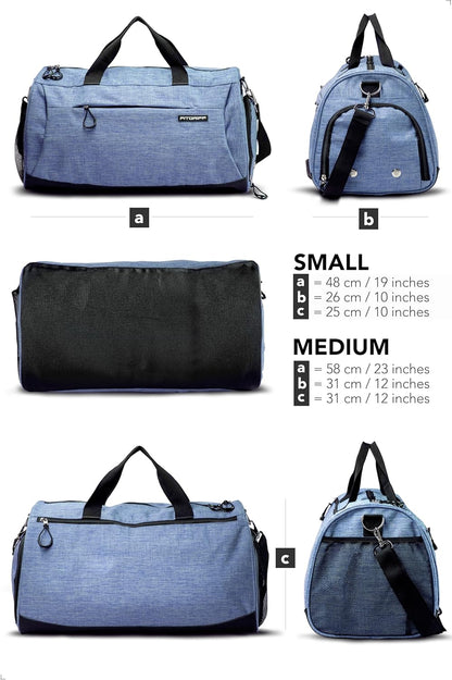 ® Gym Bag for Men & Women with Shoe & Wet Compartment - Duffle Bag for Travel, Sports, Fitness & Workout