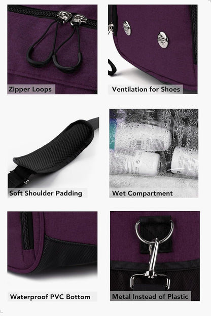 ® Gym Bag for Men & Women with Shoe & Wet Compartment - Duffle Bag for Travel, Sports, Fitness & Workout
