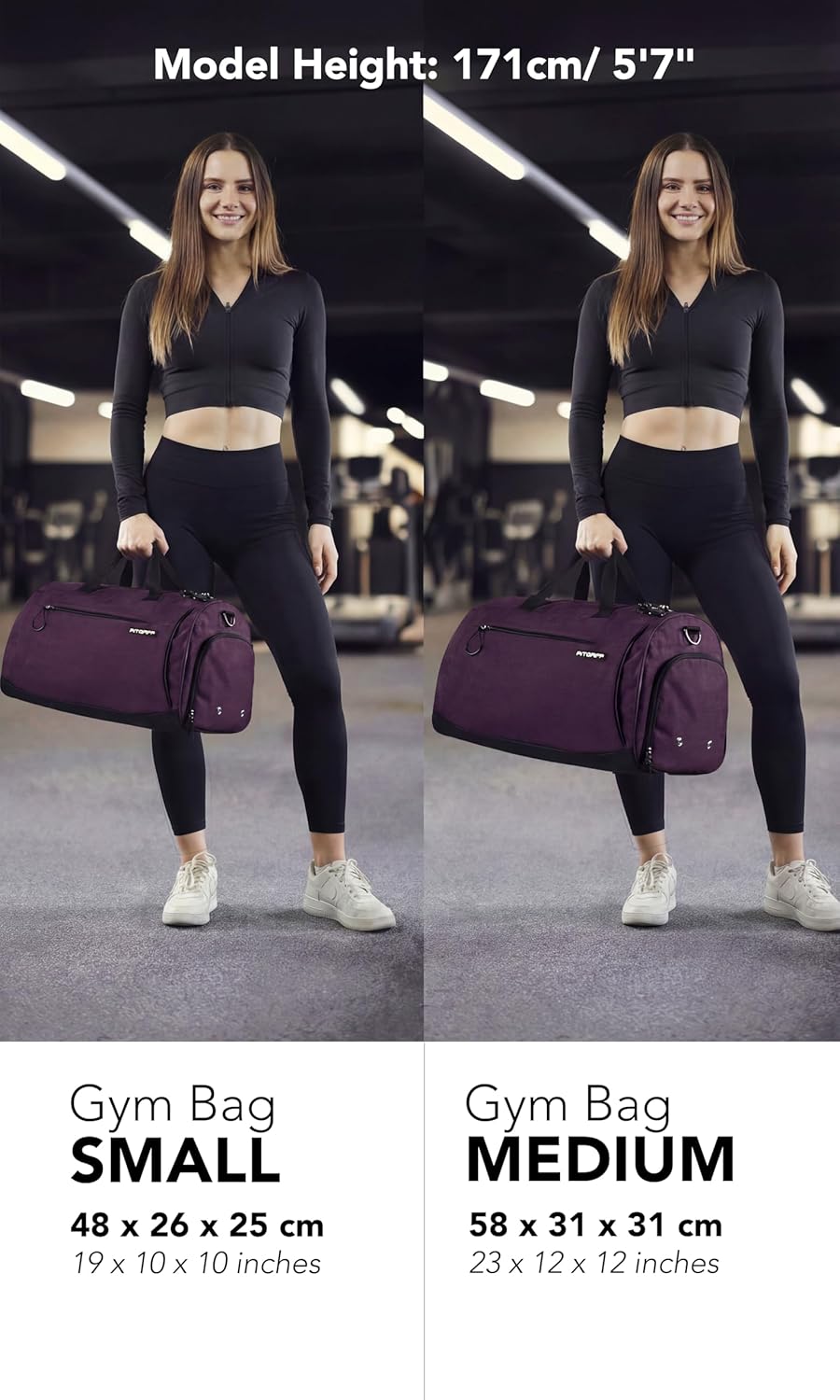® Gym Bag for Men & Women with Shoe & Wet Compartment - Duffle Bag for Travel, Sports, Fitness & Workout