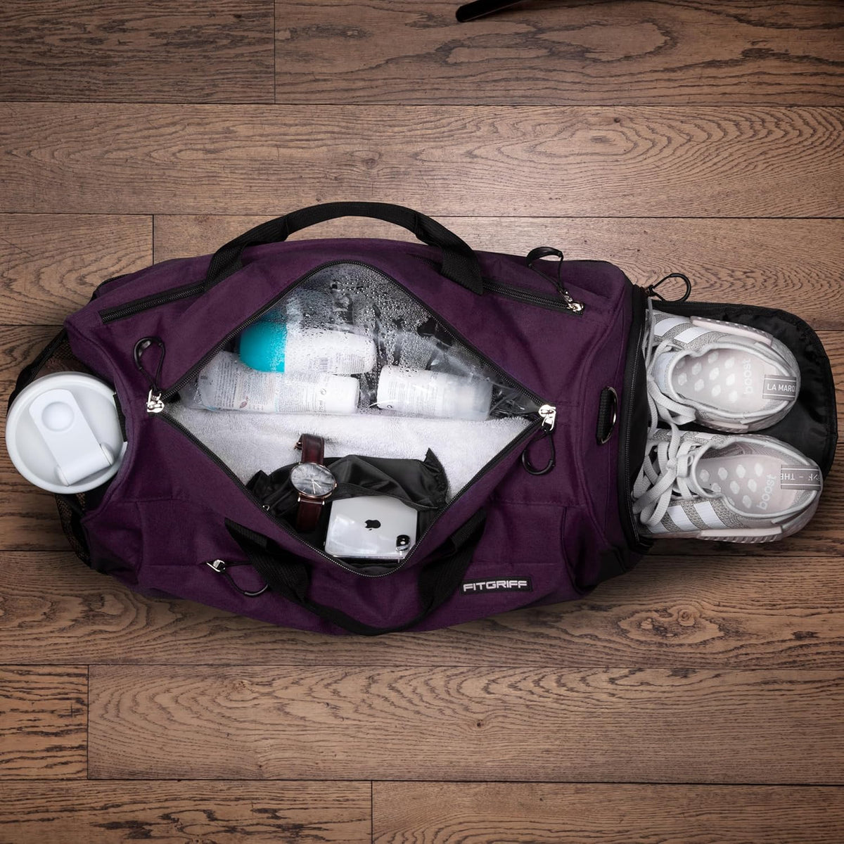 ® Gym Bag for Men & Women with Shoe & Wet Compartment - Duffle Bag for Travel, Sports, Fitness & Workout