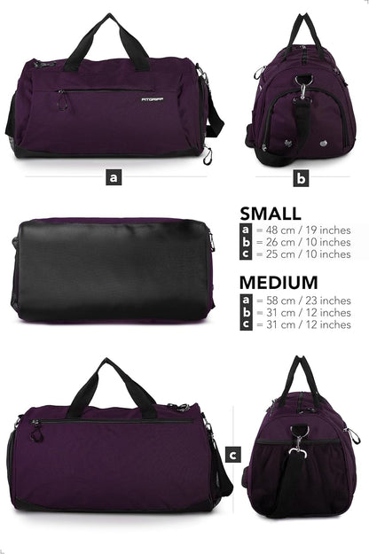 ® Gym Bag for Men & Women with Shoe & Wet Compartment - Duffle Bag for Travel, Sports, Fitness & Workout