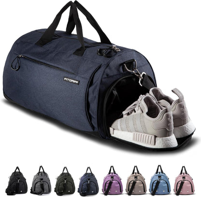 ® Gym Bag for Men & Women with Shoe & Wet Compartment - Duffle Bag for Travel, Sports, Fitness & Workout