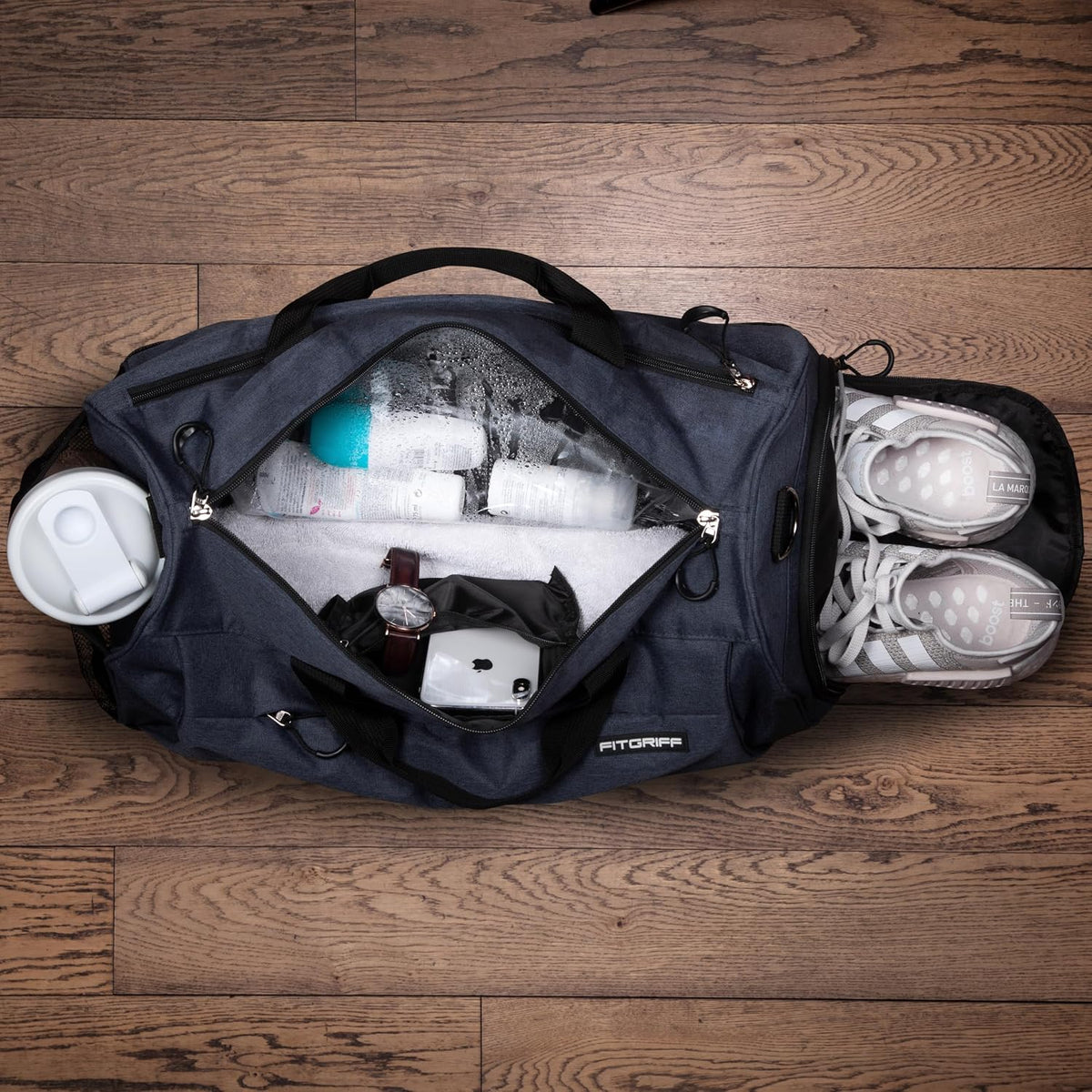 ® Gym Bag for Men & Women with Shoe & Wet Compartment - Duffle Bag for Travel, Sports, Fitness & Workout