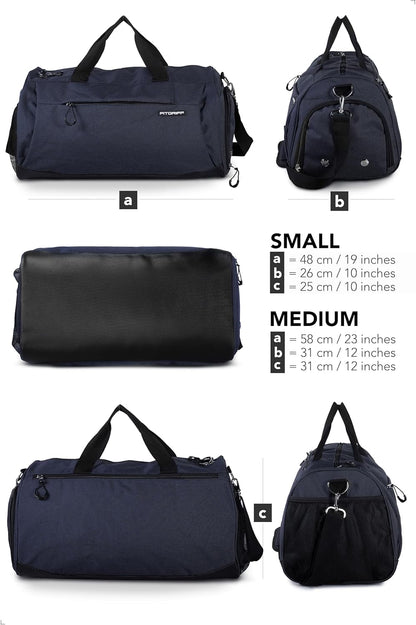 ® Gym Bag for Men & Women with Shoe & Wet Compartment - Duffle Bag for Travel, Sports, Fitness & Workout