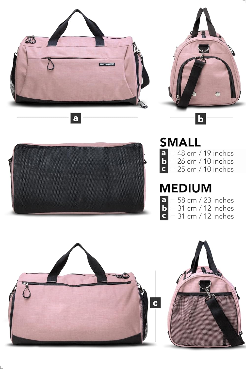 ® Gym Bag for Men & Women with Shoe & Wet Compartment - Duffle Bag for Travel, Sports, Fitness & Workout