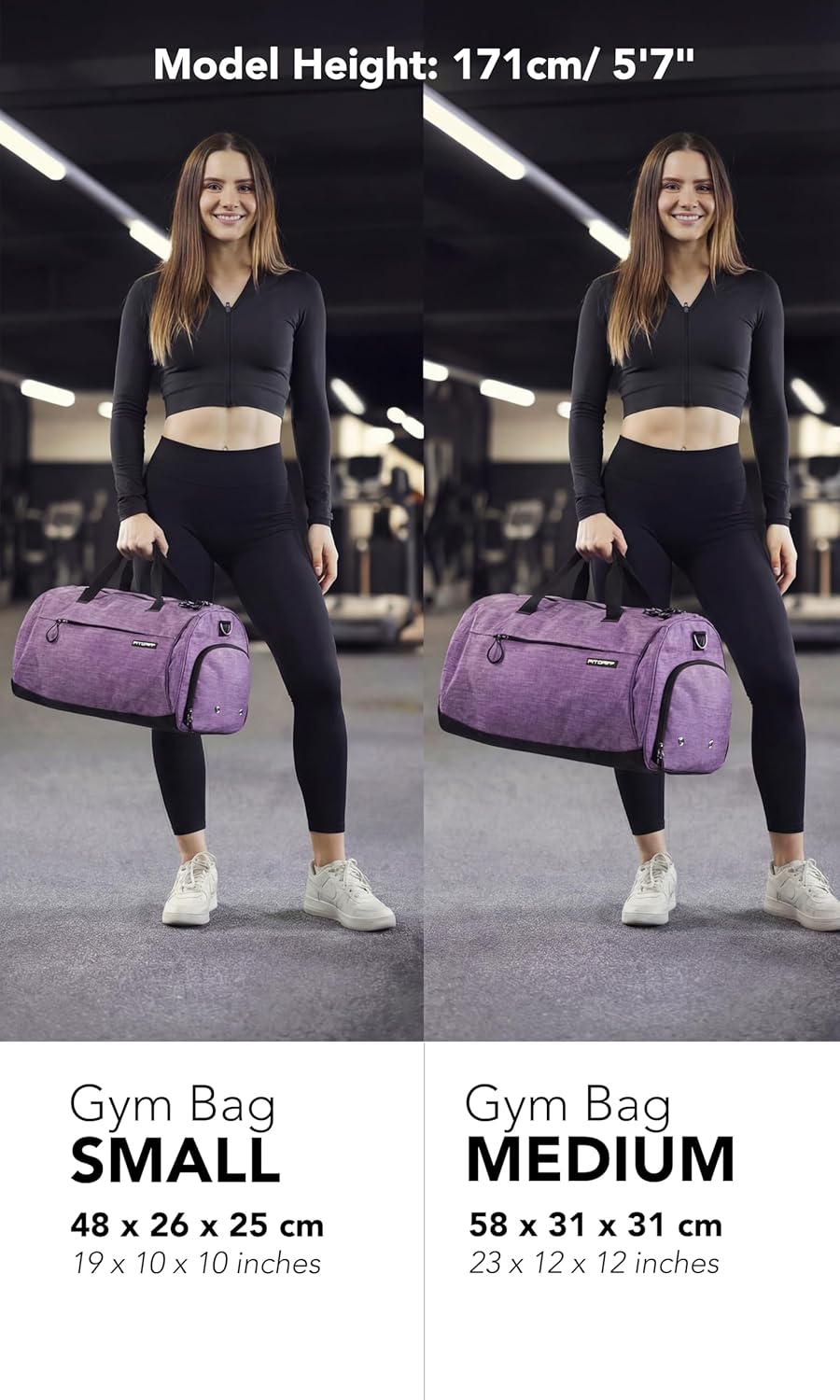® Gym Bag for Men & Women with Shoe & Wet Compartment - Duffle Bag for Travel, Sports, Fitness & Workout