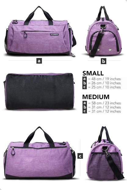 ® Gym Bag for Men & Women with Shoe & Wet Compartment - Duffle Bag for Travel, Sports, Fitness & Workout