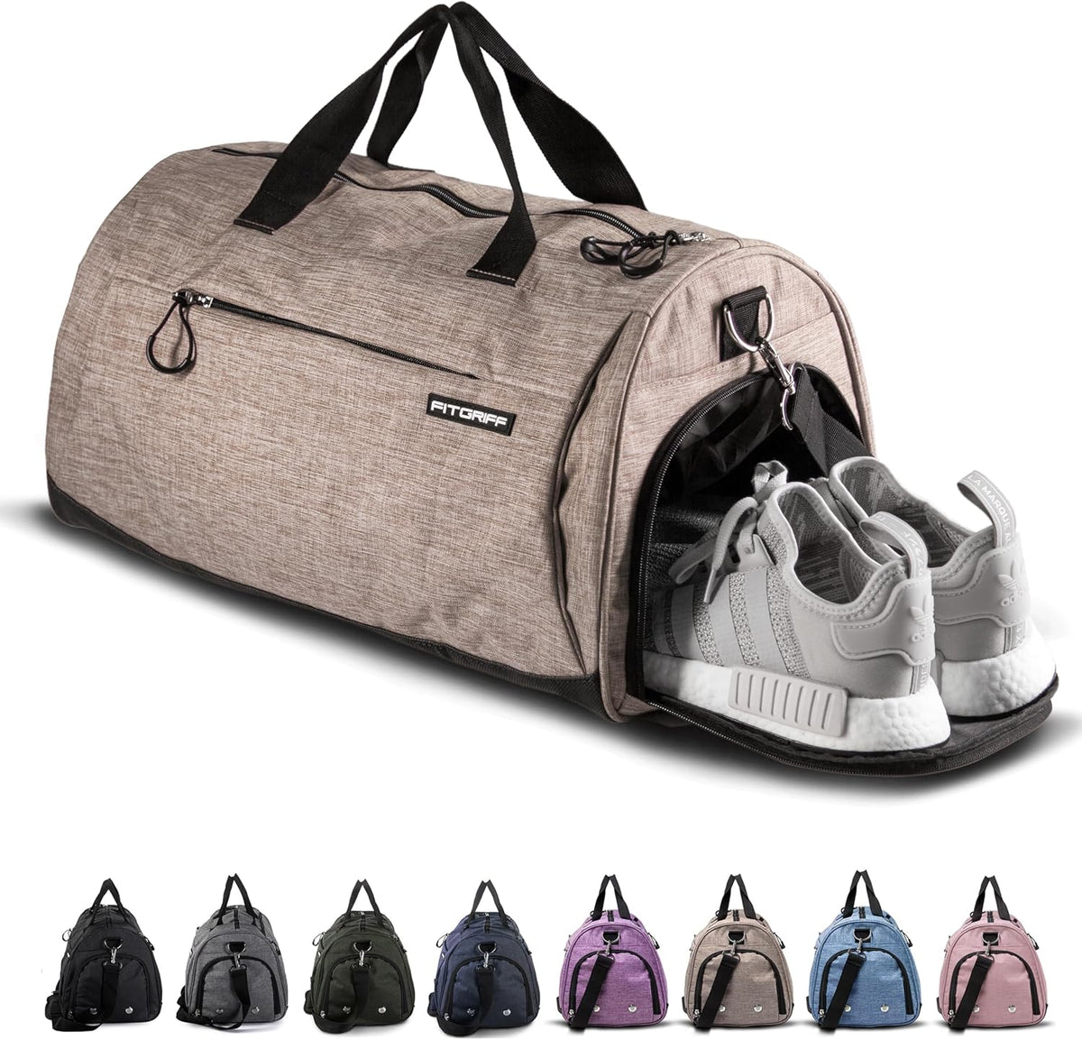® Gym Bag for Men & Women with Shoe & Wet Compartment - Duffle Bag for Travel, Sports, Fitness & Workout