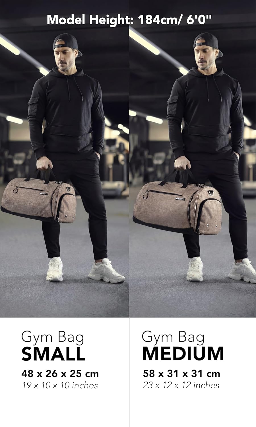 ® Gym Bag for Men & Women with Shoe & Wet Compartment - Duffle Bag for Travel, Sports, Fitness & Workout