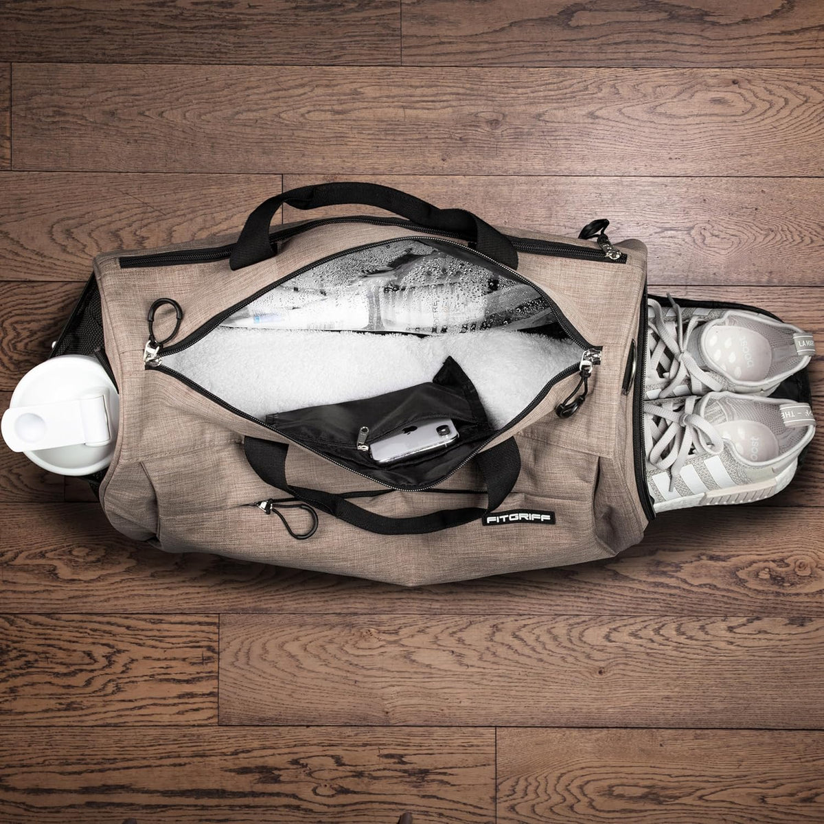 ® Gym Bag for Men & Women with Shoe & Wet Compartment - Duffle Bag for Travel, Sports, Fitness & Workout