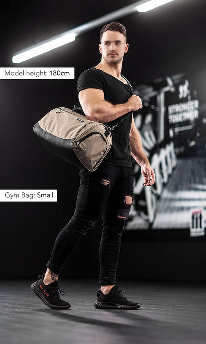 ® Gym Bag for Men & Women with Shoe & Wet Compartment - Duffle Bag for Travel, Sports, Fitness & Workout