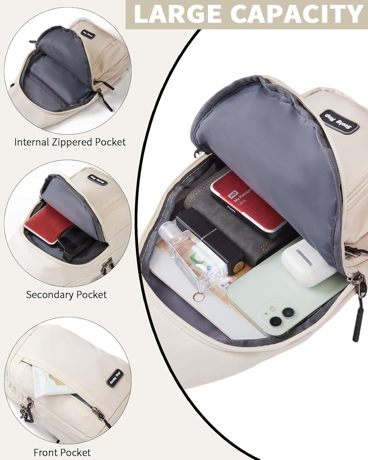 Small Sling Bag Crossbody for Men Women One Strap Shoulder Cross Body Bag Sling Backpack for Travel