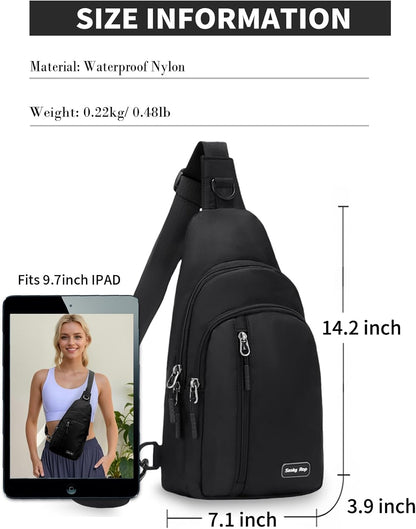 Small Sling Bag Crossbody for Men Women One Strap Shoulder Cross Body Bag Sling Backpack for Travel