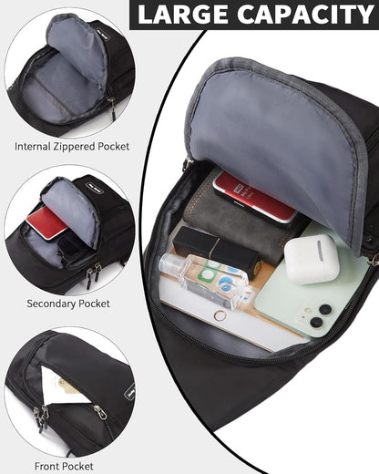 Small Sling Bag Crossbody for Men Women One Strap Shoulder Cross Body Bag Sling Backpack for Travel