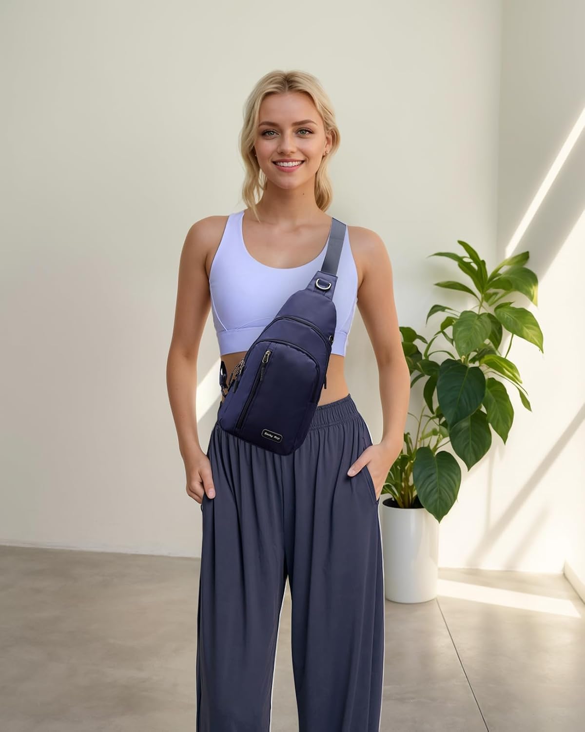Small Sling Bag Crossbody for Men Women One Strap Shoulder Cross Body Bag Sling Backpack for Travel