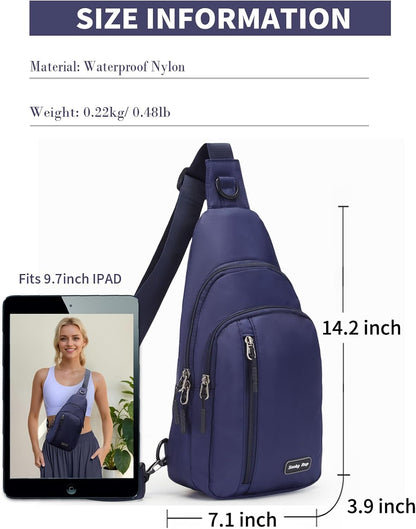 Small Sling Bag Crossbody for Men Women One Strap Shoulder Cross Body Bag Sling Backpack for Travel