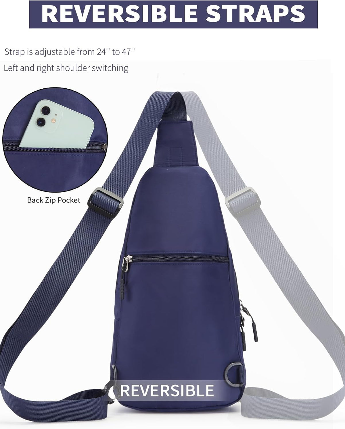 Small Sling Bag Crossbody for Men Women One Strap Shoulder Cross Body Bag Sling Backpack for Travel