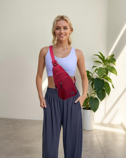 Small Sling Bag Crossbody for Men Women One Strap Shoulder Cross Body Bag Sling Backpack for Travel