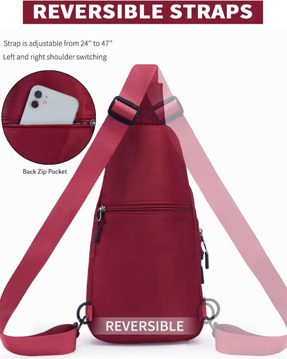 Small Sling Bag Crossbody for Men Women One Strap Shoulder Cross Body Bag Sling Backpack for Travel