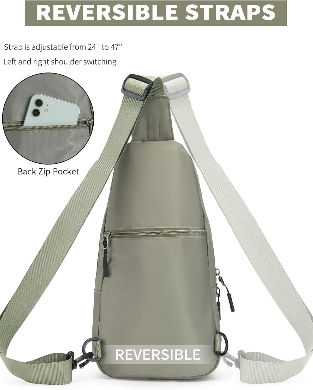Small Sling Bag Crossbody for Men Women One Strap Shoulder Cross Body Bag Sling Backpack for Travel