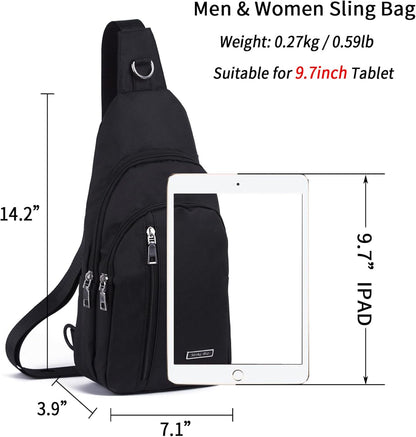 Small Sling Bag Crossbody for Men Women One Strap Shoulder Cross Body Bag Sling Backpack for Travel