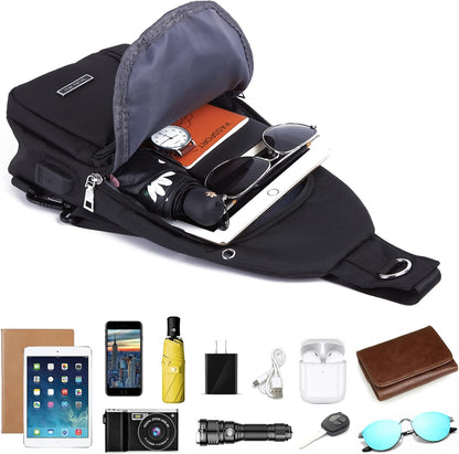 Small Sling Bag Crossbody for Men Women One Strap Shoulder Cross Body Bag Sling Backpack for Travel
